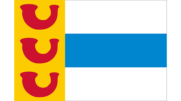 Vlag gemeente Weert - in kleur op transparante achtergrond - 600 * 337 pixels 